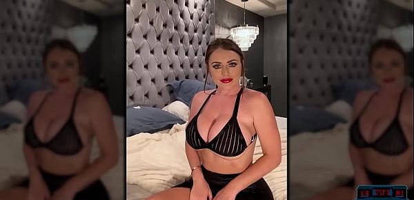  Huge boobs British MILF Sophie Dee solo masturbation with a vibrator